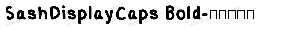 SashDisplayCaps Bold字体转换